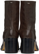 Maison Margiela Brown Leather Tabi Boots