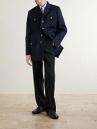 Valentino Garavani - Sahariana Embellished Virgin Wool Jacket - Blue