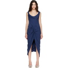 Vivienne Westwood Navy Panther Midi Dress