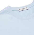 GIVENCHY - Logo-Embroidered Cotton-Jersey T-Shirt - Blue