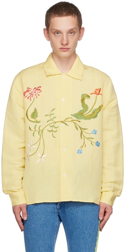 Photo: Sky High Farm Workwear Yellow Garden Shirt