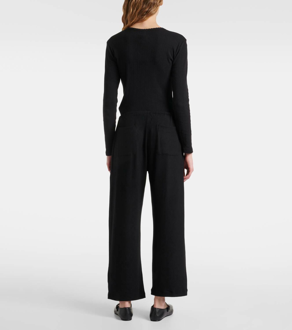 Leset Lauren jersey wide-leg sweatpants