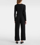 Leset Lauren jersey wide-leg sweatpants