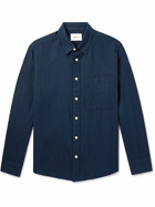 NN07 - Cohen 5972 Button-Down Collar Cotton-Twill Shirt - Blue