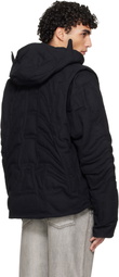 HELIOT EMIL Black Vertebrae Jacket