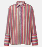 Oséree Lumière striped shirt