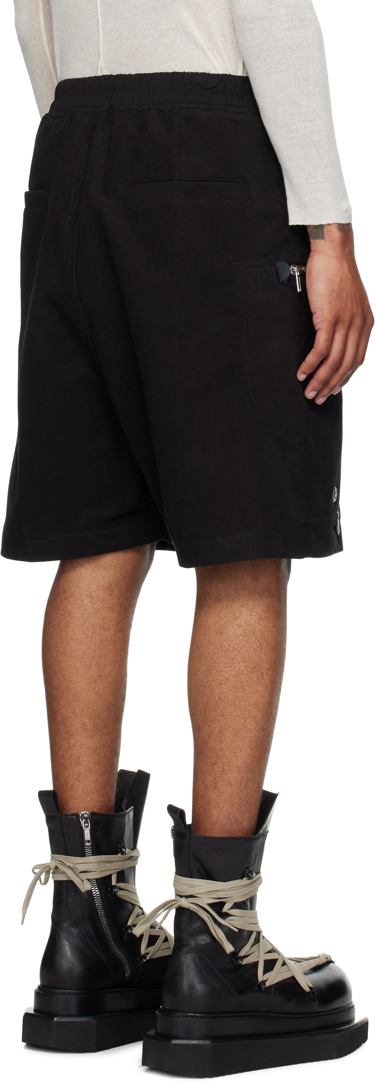 Rick Owens Black Concordians Bauhaus Bela Shorts Rick Owens