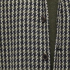 Universal Works Men's Cortina Tweed Long Swing Overcoat in Olive