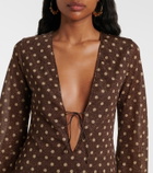 Oséree Lumière polka-dot minidress