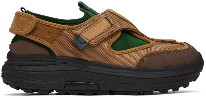 Photo: Suicoke Brown & Green Tred Sneakers
