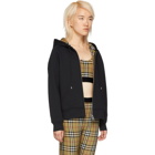 Burberry Black Check Jersey Hoodie