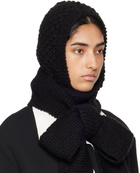 SHUSHU/TONG SSENSE Exclusive Black Bowknot Knit Beanie
