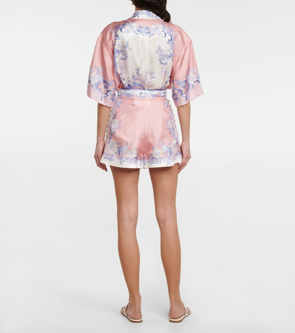 Zimmermann Printed silk satin shorts Zimmermann