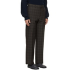 Maison Margiela Brown Checkered Regular Tailored Trousers