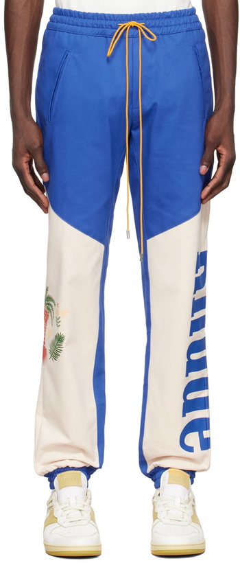 Photo: Rhude Blue Cotton Trousers