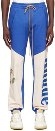 Rhude Blue Cotton Trousers