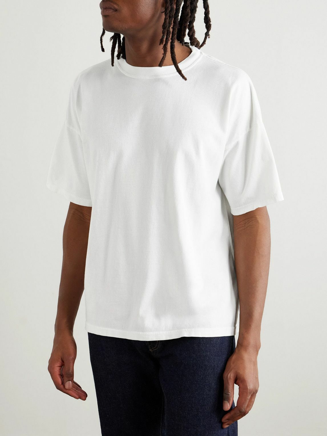 Remi Relief - Belts Printed Cotton-Jersey T-Shirt - White