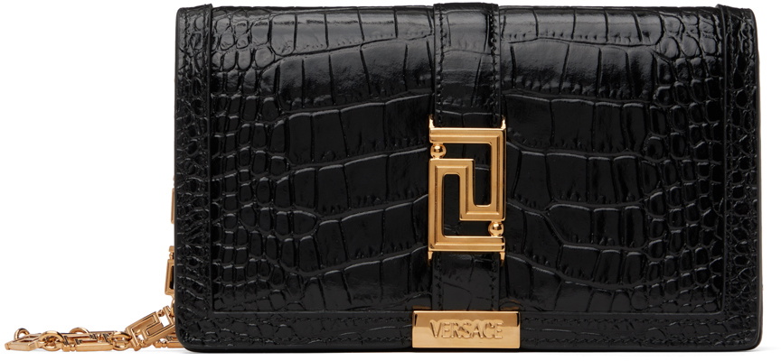 Versace Black Greca Goddess Mini Bag Versace