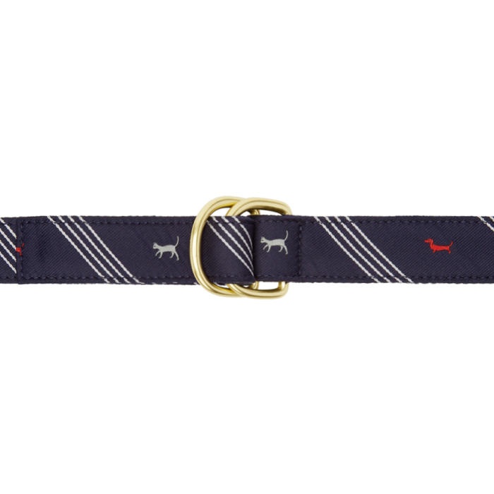 Photo: Thom Browne Navy Hector and Kitty D-Ring Belt