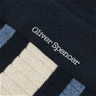 Oliver Spencer Men's Polperro Socks in Navy/Cream