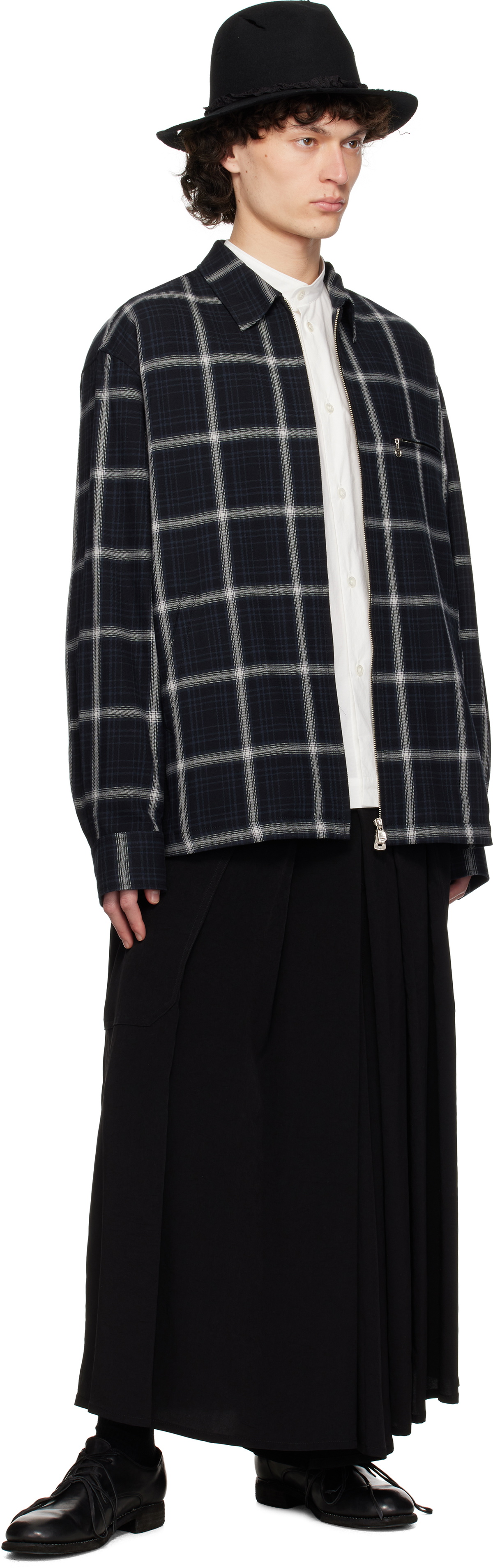 TAKAHIROMIYASHITA TheSoloist. Black Full Zip Work Jacket