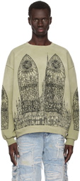 Who Decides War Green Cathedral Sweatshirt