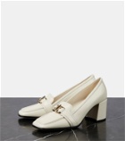 Jimmy Choo Evin 65 leather loafer pumps