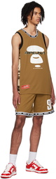 AAPE by A Bathing Ape Tan Moonface Camo Tank Top