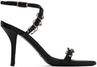 Miaou Black GIABORGHINI Edition Reno Heeled Sandals
