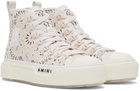 AMIRI Beige Court High Sneakers