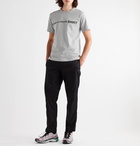 Comme des Garçons SHIRT - Logo-Print Mélange Cotton-Jersey T-Shirt - Gray