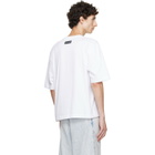 Marine Serre White Moon Logo Jersey Loose Fit T-shirt