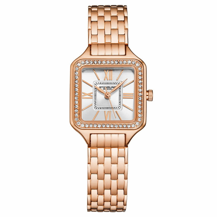 Photo: Stuhrling Original Symphony Quartz Silver Dial Ladies Watch M17210