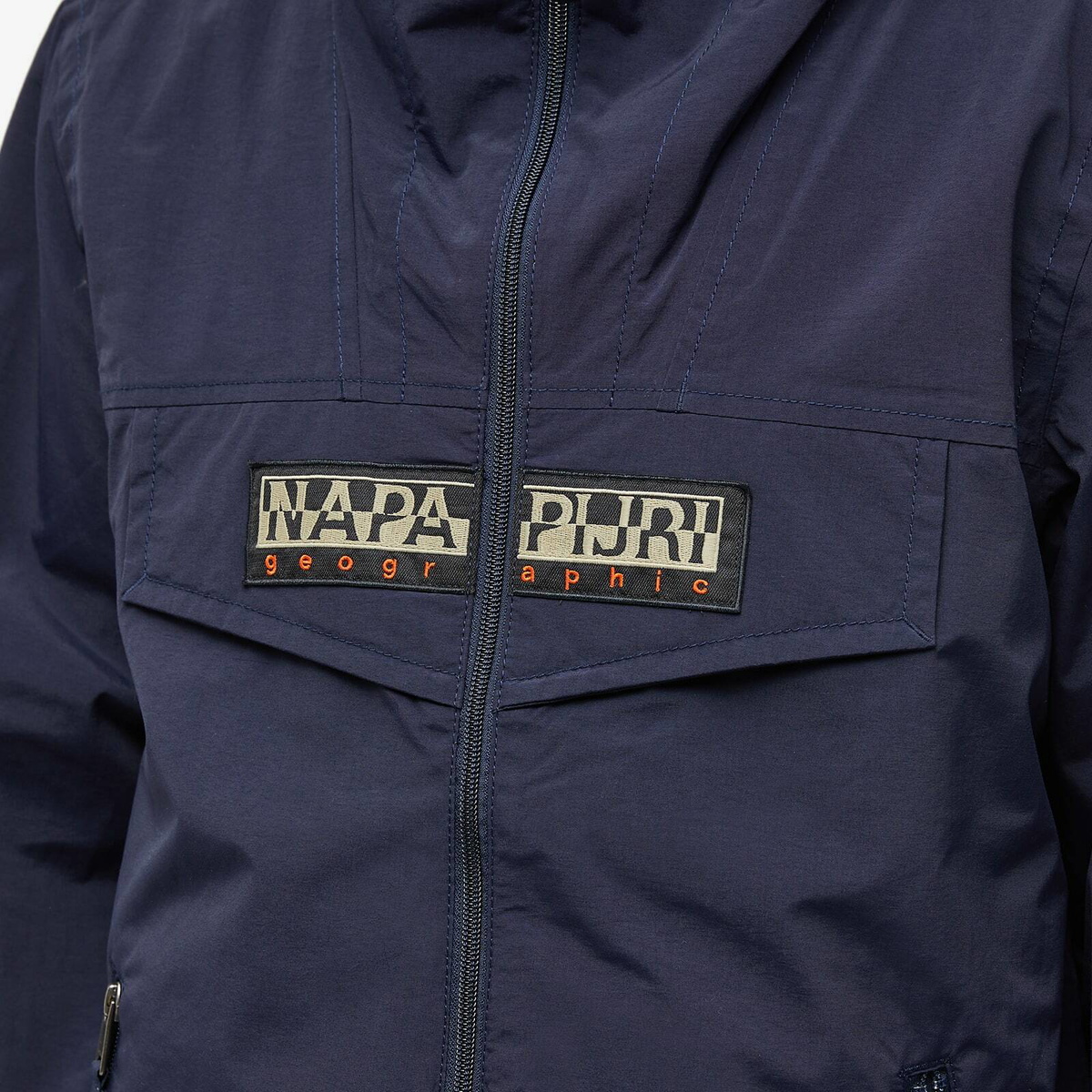 Napapijri Men's Rain Forest Zip Up Jacket in Blue Napapijri