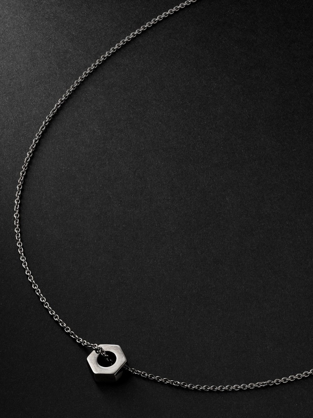 Photo: EÉRA - Mini Dado Blackened Silver Necklace