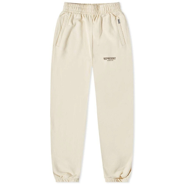 Photo: Represent Owners Club Sweat Pant in Buttercream