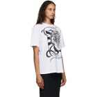 Alexander McQueen White Art Nouveau T-Shirt