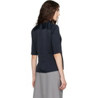 Jil Sander Navy Envers Satin Shirt