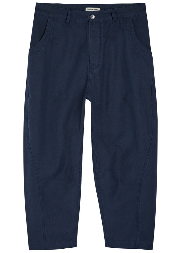 Photo: Ymc Barrel-leg Canvas Trousers Navy