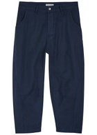 Ymc Barrel-leg Canvas Trousers Navy