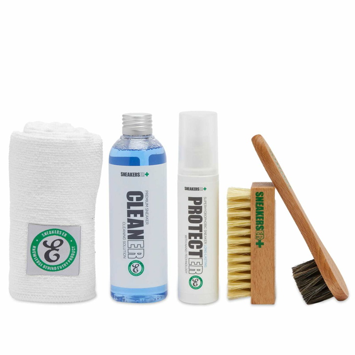 Photo: Sneakers ER E by END. Clean & Protect Kit in Kraft 