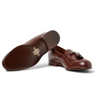 Gucci - Loomis Leather Tasselled Loafers - Men - Brown