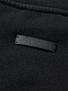 FEAR OF GOD - Flocked Fleece-Back Cotton-Jersey Sweatshirt - Black - M