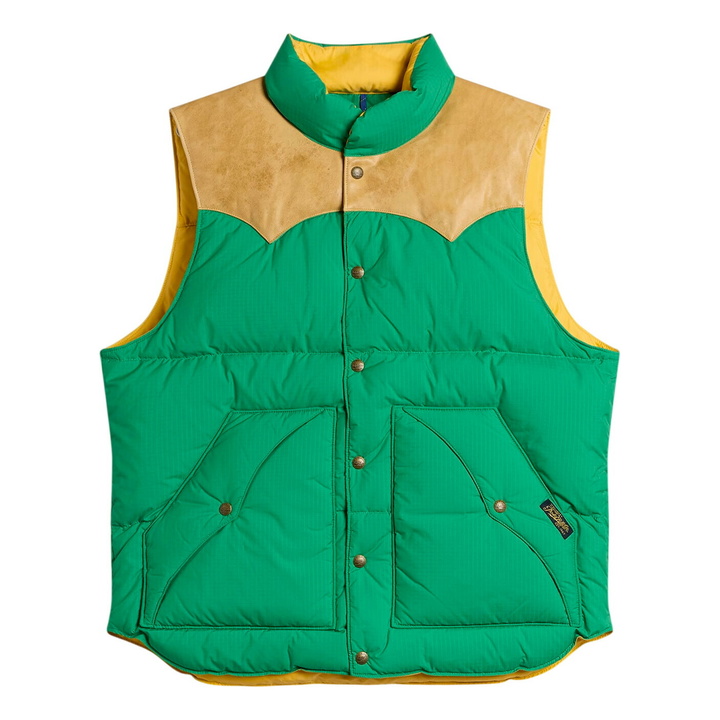 Photo: Polo Ralph Lauren Men's Western Down Vest in Stem