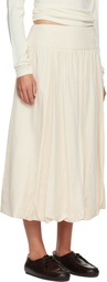 LE17SEPTEMBRE Off-White Fluid Balloon Midi Skirt