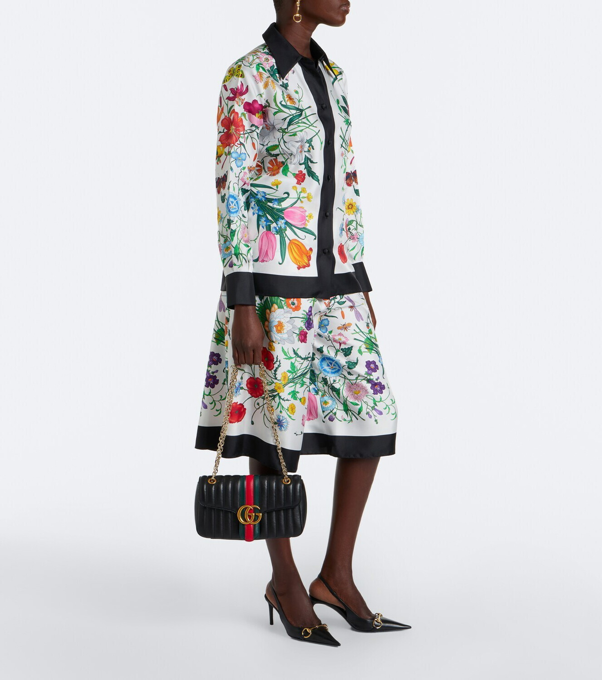 Gucci Gucci Flora silk twill shirt