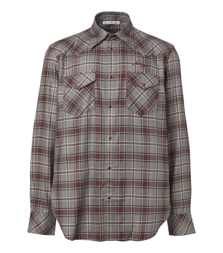 Photo: Acne Studios Surrow checked flannel shirt