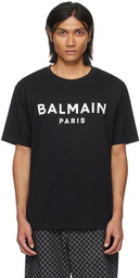 Balmain Black Printed T-Shirt