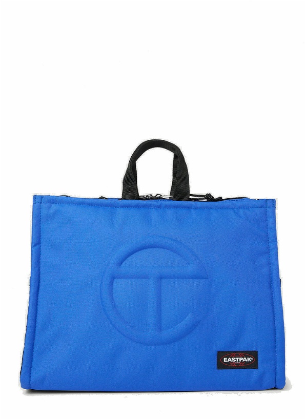 Photo: Eastpak x Telfar - Shopper Convertible Medium Tote Bag in Blue
