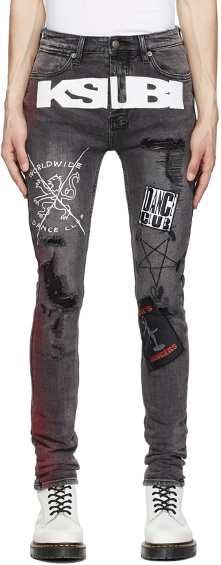 Photo: Ksubi Black Ksubi KUSTOM Van Winkle Dance Klub Jeans